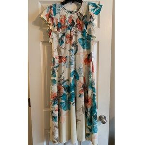 Multi color flower dress